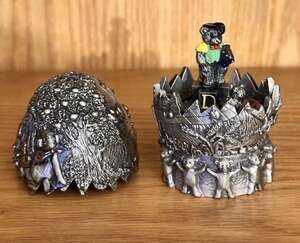 Tudor Mint Pewter Egg SCHOOL LESSON #1505